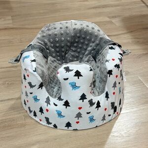 Bumbo || infant seat with dinosaur cover